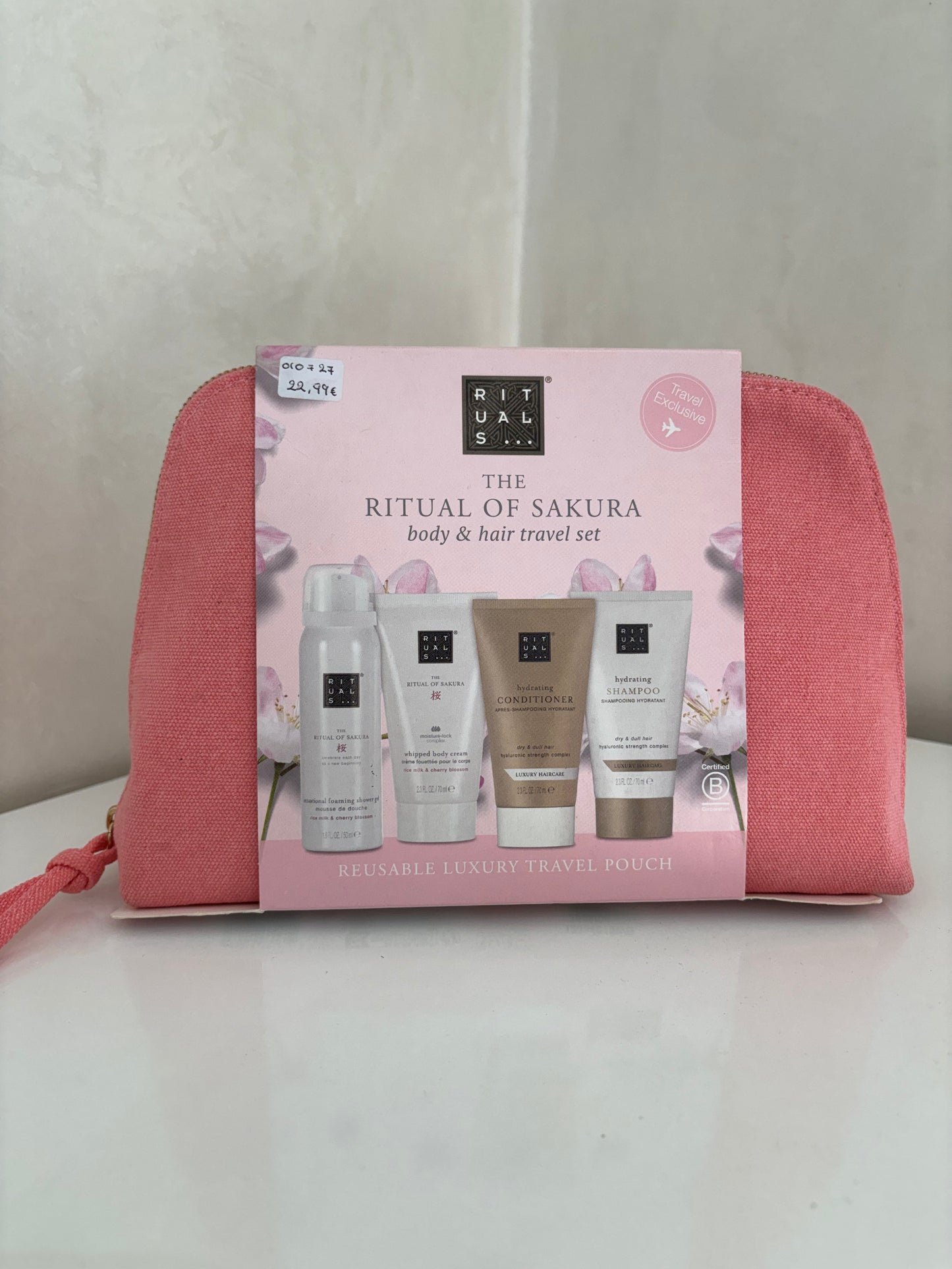 Rituals - Rituel Sakura Set Corps Taille Voyage avec Trousse Réutilisable