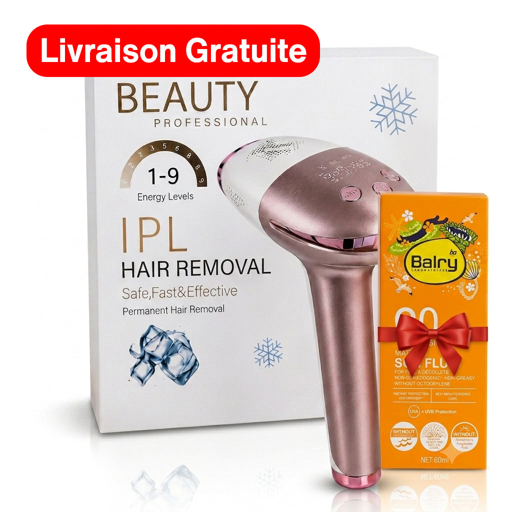 Laser IPL Beauty Professionel +ecran solaire